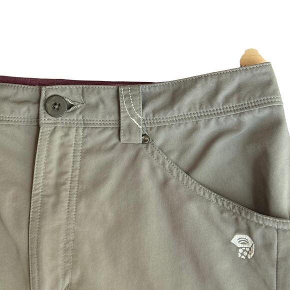 Mountain Hardwear Women's Athletic Skirt 8 Grey Stretch Outdoor Hiking - Picture 8 of 9